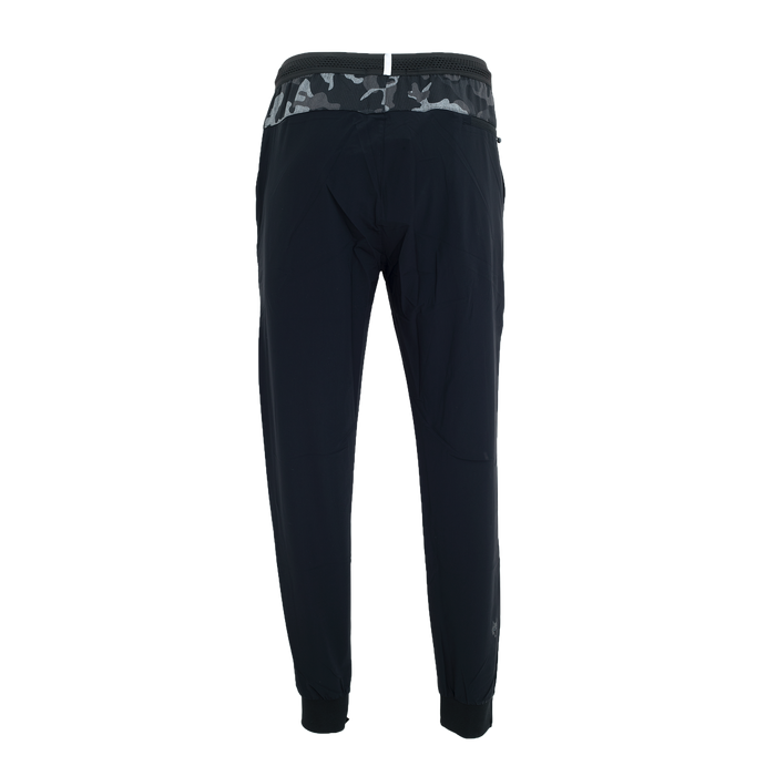 Nightwolf Training Jogger Shepherd - Back View, Camo Mesh Waistband & Wolf Logo Detail | Greyson Clothiers
