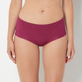 No Show High Waist Brief Panty in Magenta Purple