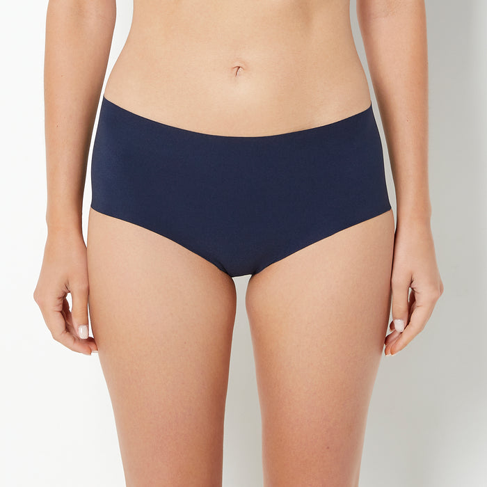No Show High Waist Brief Panty in Navy Blazer