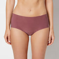 No Show High Waist Brief Panty in Plum Wine