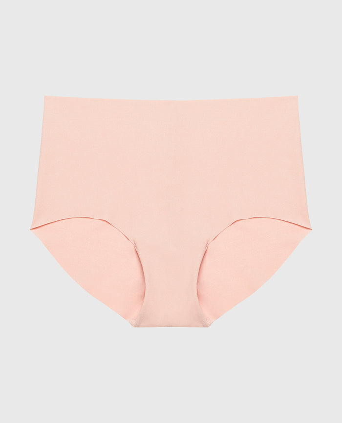 No Show High Waist Brief Panty in Royal pink