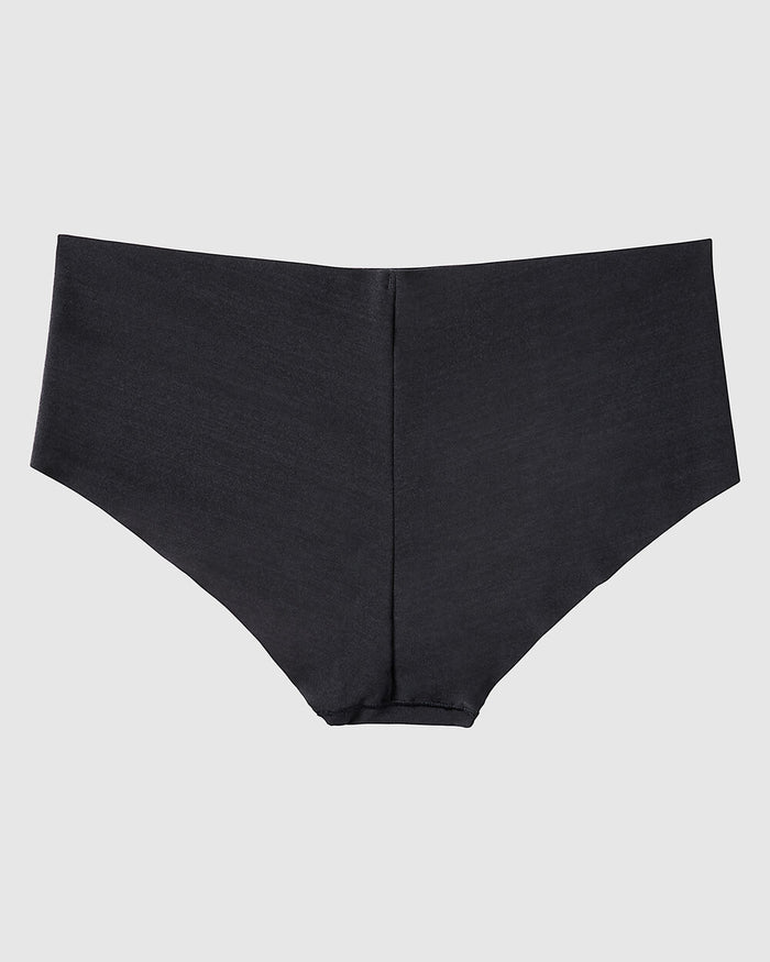 No Show Invisible Cheeky Panty in Tuxedo Black