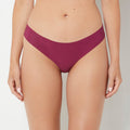 No Show Thong in Magenta Purple