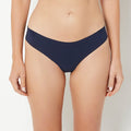 No Show Thong in Navy Blazer