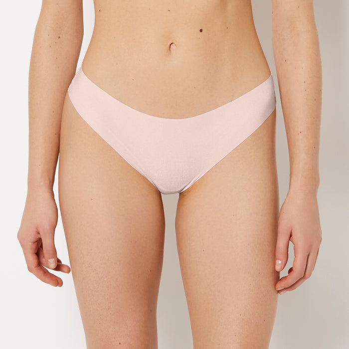 No Show Thong in Pink Blush