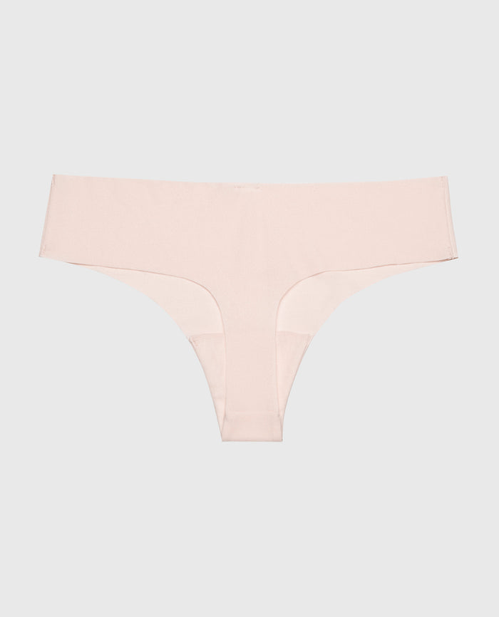 No Show Thong in Pink Blush
