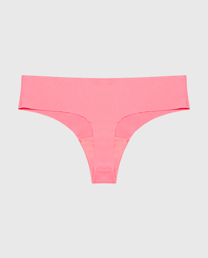 No Show Thong in Pink Lemonade