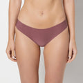 No Show Thong in Plum Wine