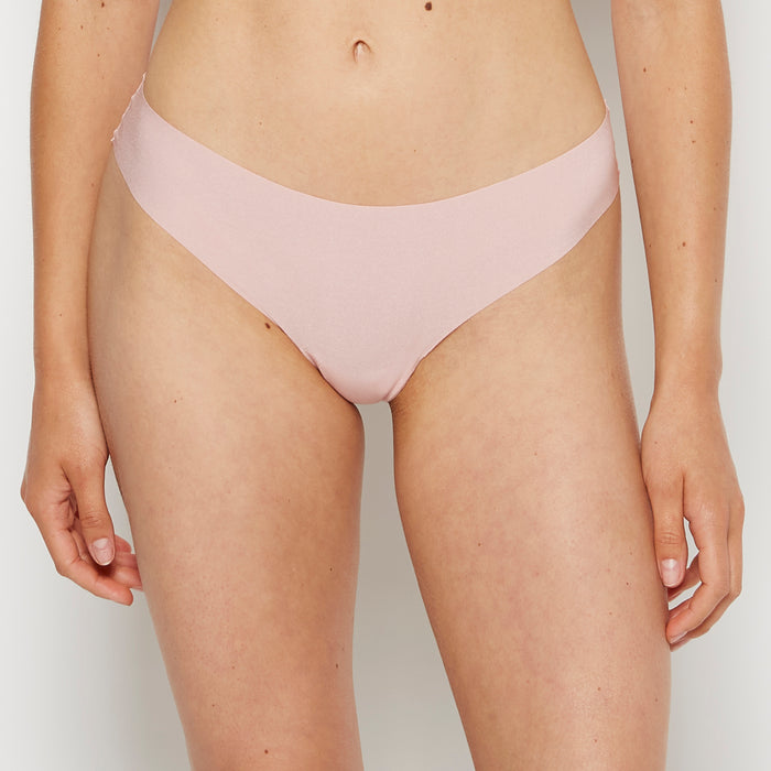 No Show Thong in Royal pink