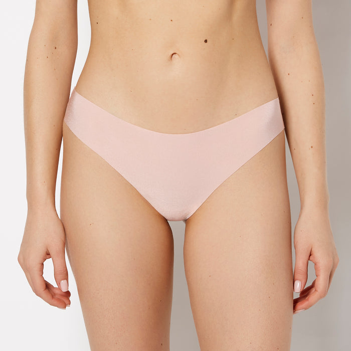 No Show Thong in Royal pink