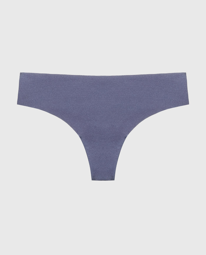 No Show Thong in Vintage Indigo