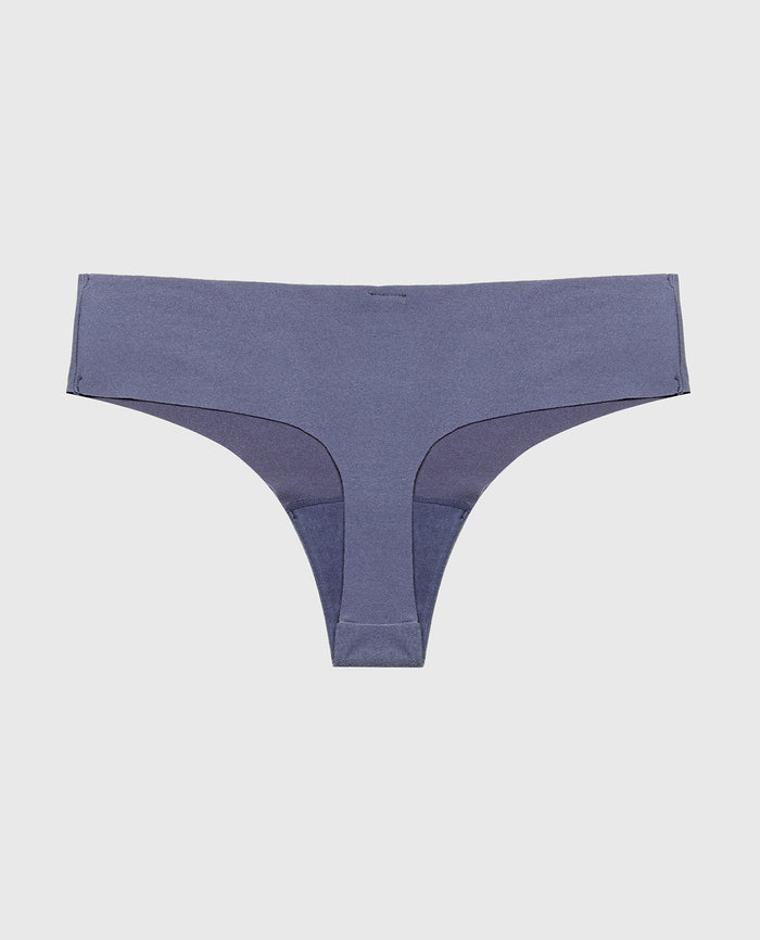 No Show Thong in Vintage Indigo