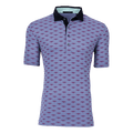 Greyson Clothiers Osprey Polo in Valley - Front View, Eagle Motif Print with Contrast Collar