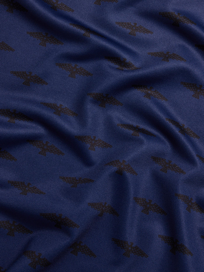 Greyson Clothiers Osprey Polo Iona - Eagle Motif Fabric Texture Close-Up, Performance Stretch