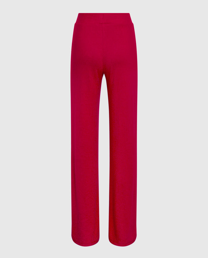 Pajama Pant with Logo Drawstring in Cosmo Red