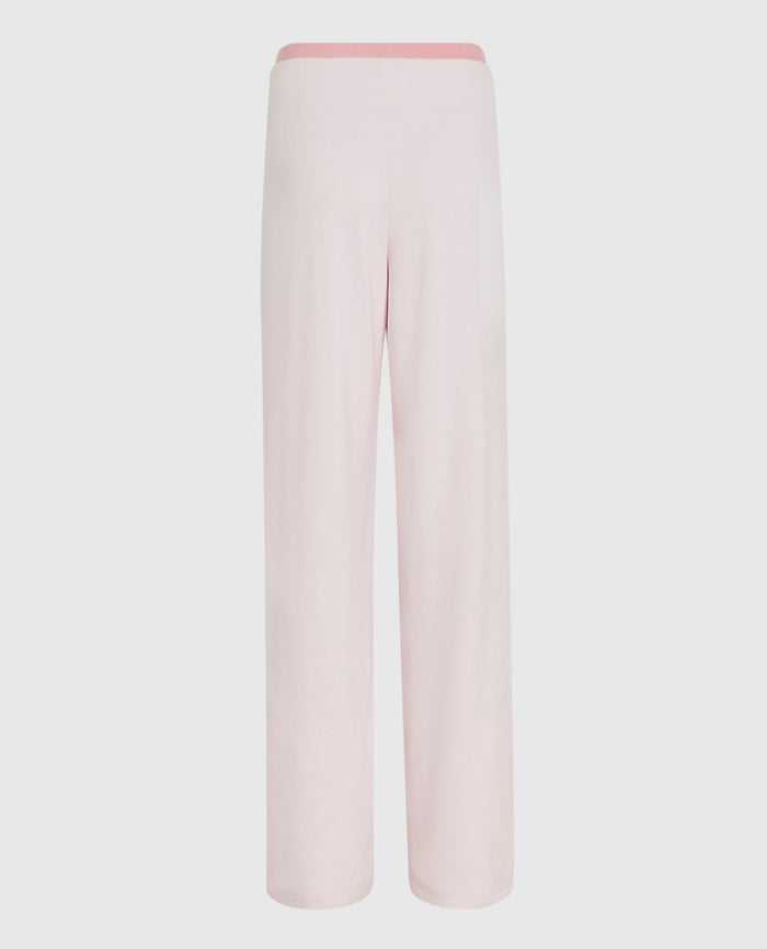 Pajama Pant with Rosette in Pink