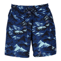 Greyson Clothiers Peace Maker Torch Swim in IONA - Front View, Mountain Wolf Print, Quick-Dry Swim Short