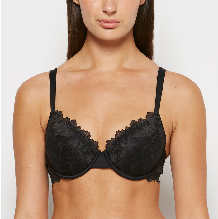 Perfect Coverage Bra in Tuxedo Black