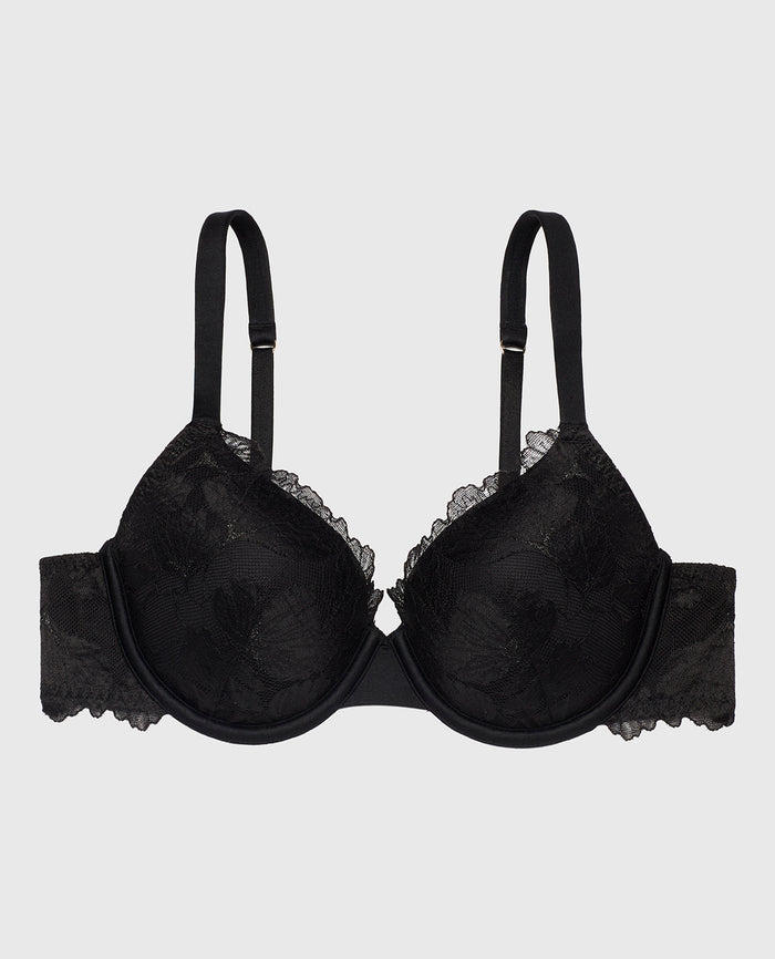 Perfect Coverage Bra in Tuxedo Black