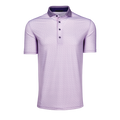 Highland Phantom Echos Printed Performance Golf Polo Contrast Collar - Front View | Greyson Clothiers