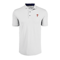 Arctic White Philadelphia Phillies Crowley Golf Polo - Front View, Red P Logo | Greyson Clothiers