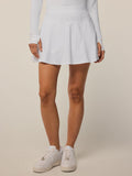 Greyson Clothiers Phoenix Flare Skirt in Arctic - Front View, Women's Performance Golf Skort | Greyson Clothiers