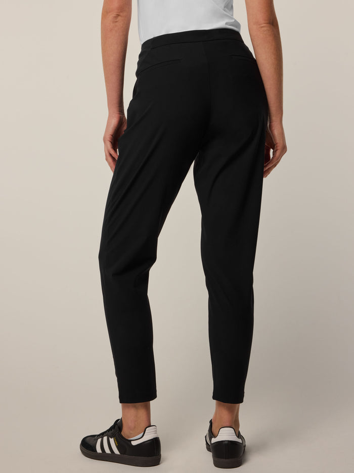 Greyson Clothiers Phoenix Pleated Trouser in Shepherd - Back View, Women's Premium Golf Pants