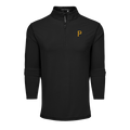 Black Pittsburgh Pirates Colorado Quarter-Zip Mock Neck Midlayer - Front View | Greyson Clothiers