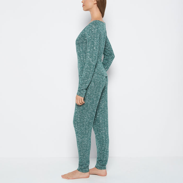 PJ Set with LS Logo Patch in Emerald Green