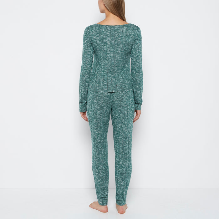 PJ Set with LS Logo Patch in Emerald Green