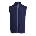 Maltese Blue Players Club Coywolf Sport Vest - Front View, Wolf Logo & Reflective Zip | Greyson Clothiers