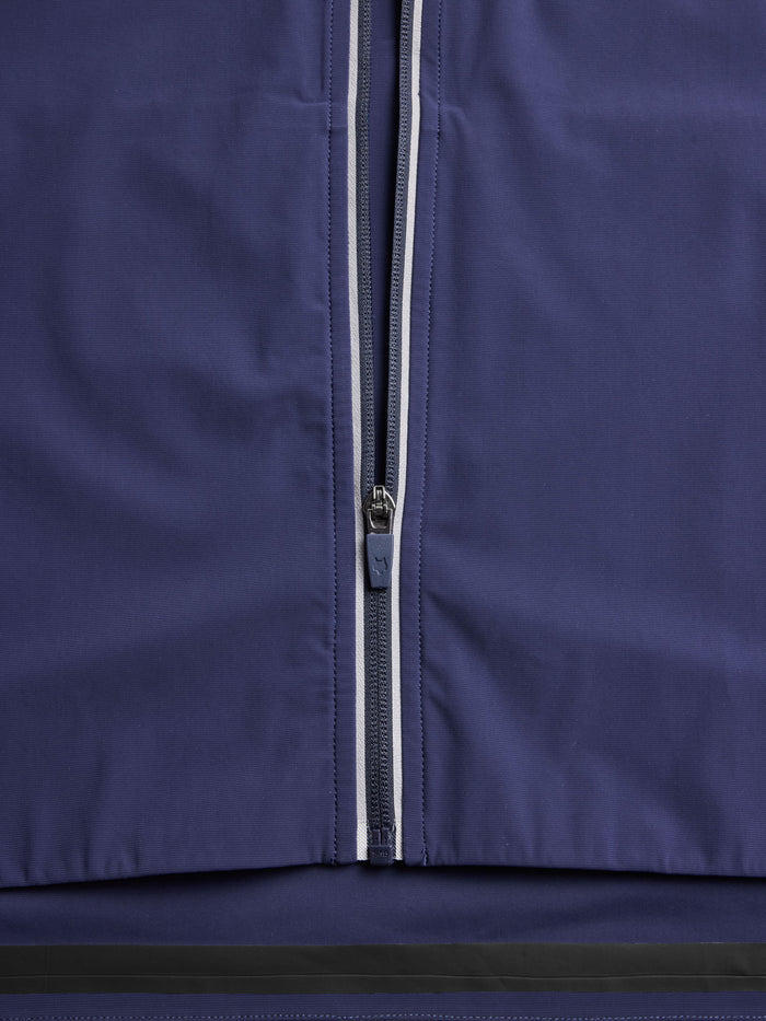 Coywolf Sport Vest Reflective Center Zip Detail - Maltese Blue Men's Golf Vest | Greyson Clothiers