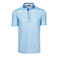 Wolf Blue Chain-Link Print Players Club Golf Polo - Front View | Greyson Clothiers