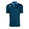 Channel Blue Pixel Print Players Club Pixel G Polo - Front View | Greyson Clothiers