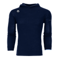 Maltese Blue Merino Wool Players Club Saratoga Hoodie - Front View with Wolf Logo | Greyson Clothiers