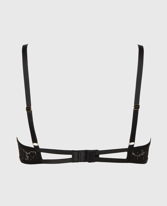 Plunge Bra in Tuxedo Black