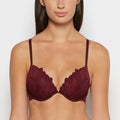 Push Up Bra with all over Reverie Lace in Russian Ruby