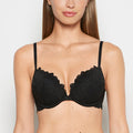 Push Up Bra with all over Reverie Lace in Tuxedo Black