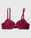 Push Up Bra with Lace Overlay
