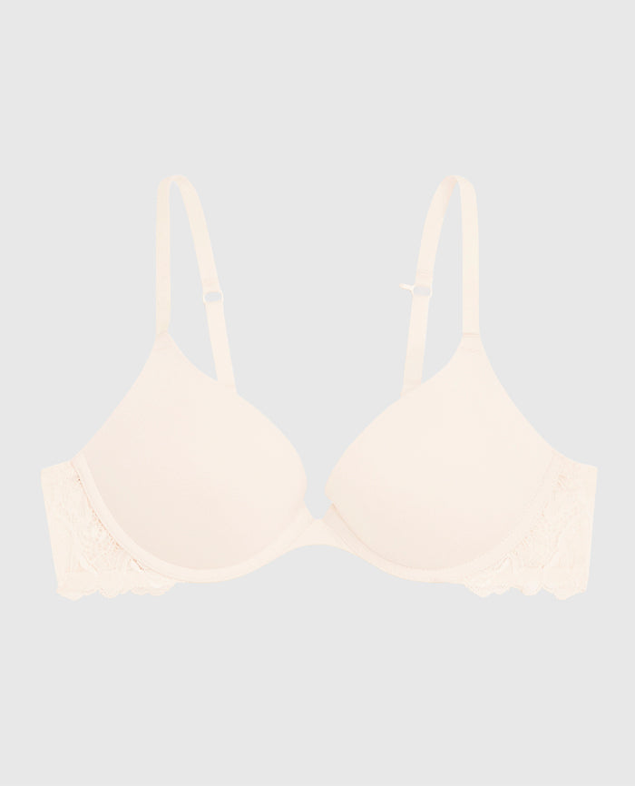 Push Up Bra with Lace Wing in Ivory Dawn
