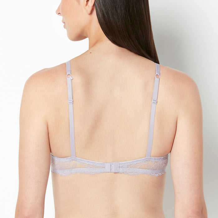 Push Up Bra with Lace Wing in Lavender Aura