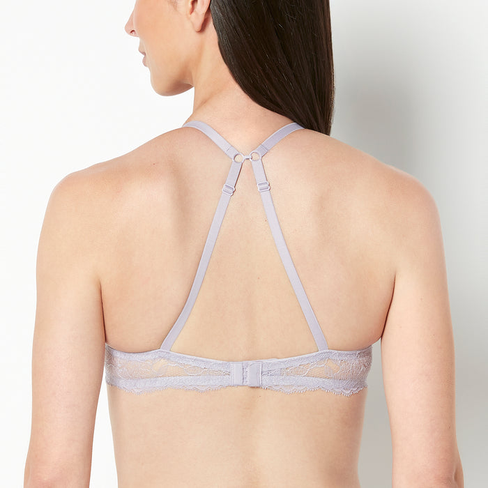 Push Up Bra with Lace Wing in Lavender Aura