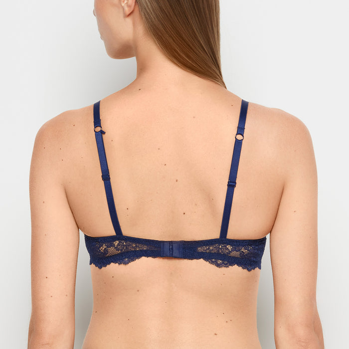 Push Up Bra With Lace Wing in Ocean Cavern