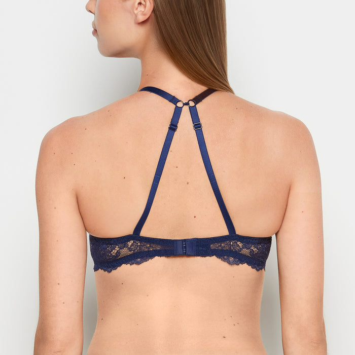 Push Up Bra With Lace Wing in Ocean Cavern