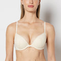 Push Up Bra with Poetic Lace in Pearled Ivory