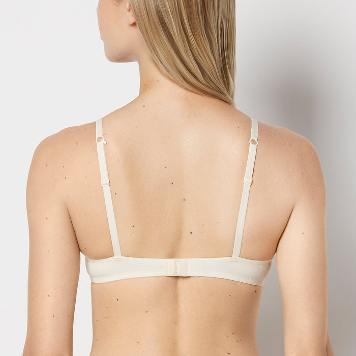 Push Up Bra with Poetic Lace in Pearled Ivory