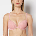 Push Up Bra with Poetic Lace in Rose Elegance