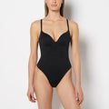Push Up Smooth Wireless Bodysuit in Tuxedo Black