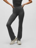 Smoke Heather Rhinebeck Flare Pant - Front Three-Quarter View, Subtle Flare Silhouette | Greyson Clothiers