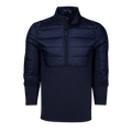 Maltese Blue Rhinebeck Hybrid Quarter-Zip Jacket - Quilted Front View | Greyson Clothiers